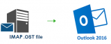 How to import IMAP accounts data from OST file into Microsoft Outlook 2016